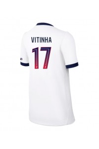 Paris Saint-Germain Vitinha #17 Jalkapallovaatteet Naisten Vieraspaita 2026-27 Lyhythihainen